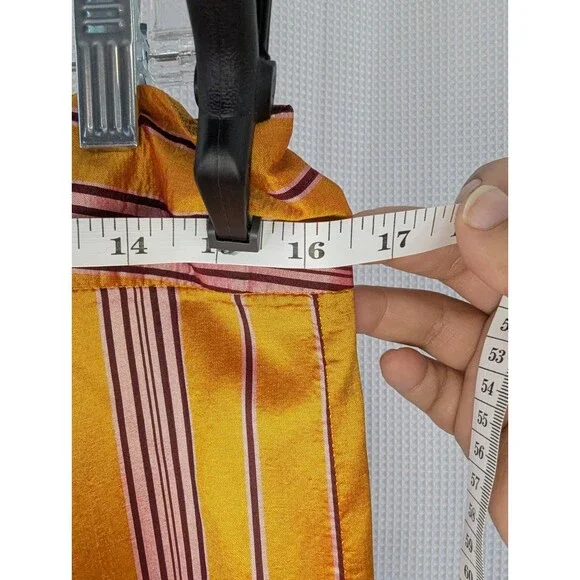 Alvin Valley Vintage 100% Silk Low Rise Wide Leg Flare Pants Size 4/26 (F05)